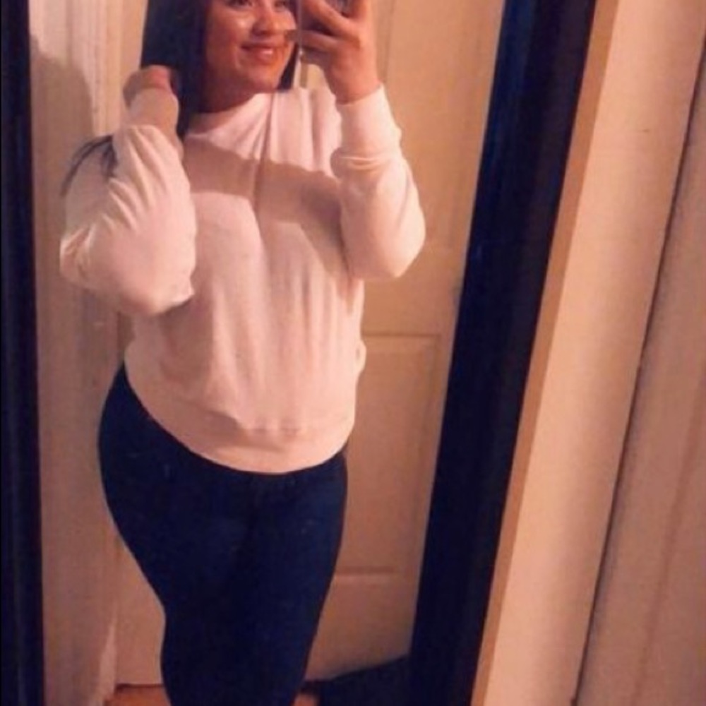 Baby pink high neck sweater